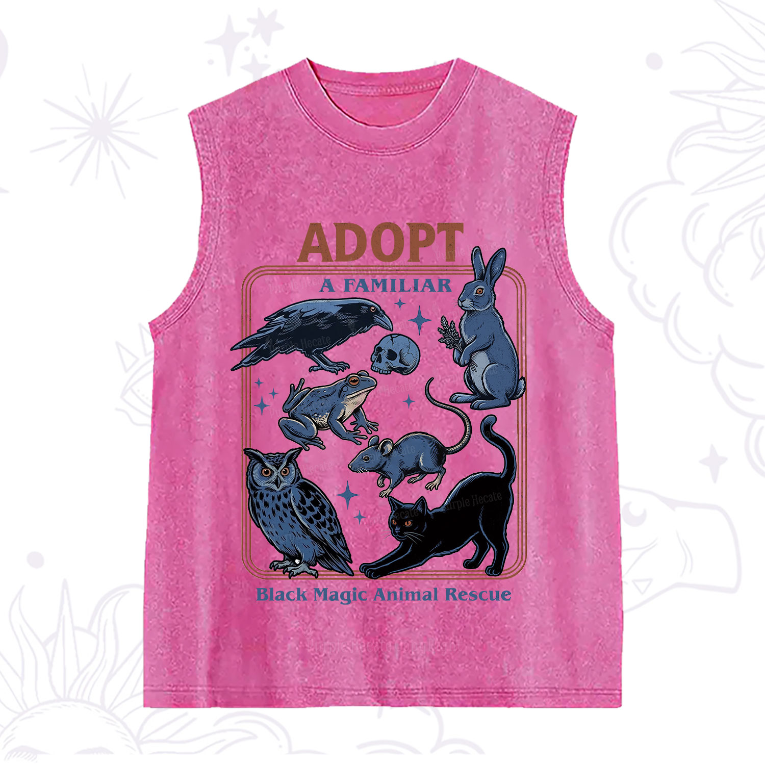 Purplehecate Adopt a Familiar Washed Tank