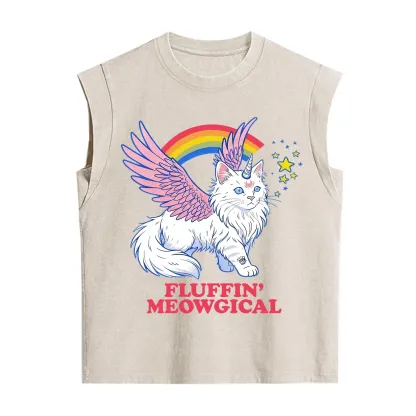 Purplehecate Fluffin Meowgical Vintage Washed Tank