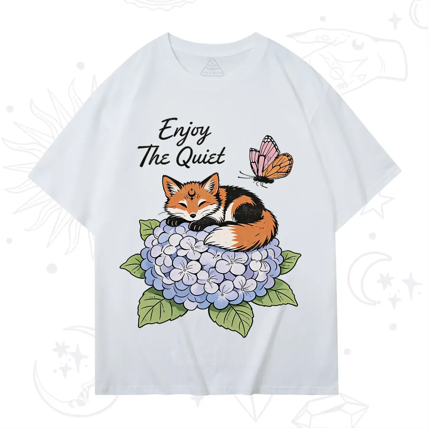 Purplehecate Enjoy The Quiet Fox T-Shirt