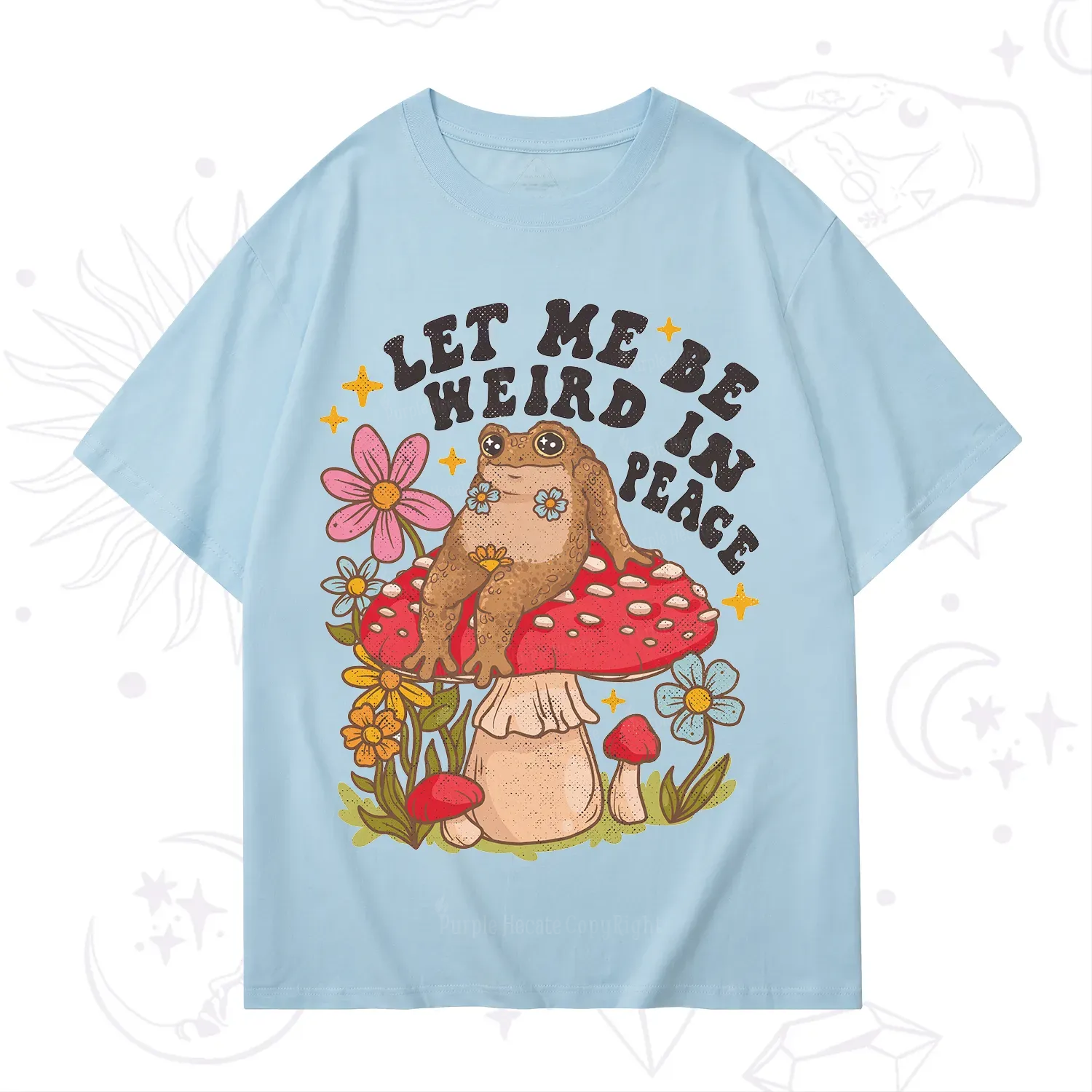 Purplehecate Let Me Be Weird In Peace Toad T-Shirt