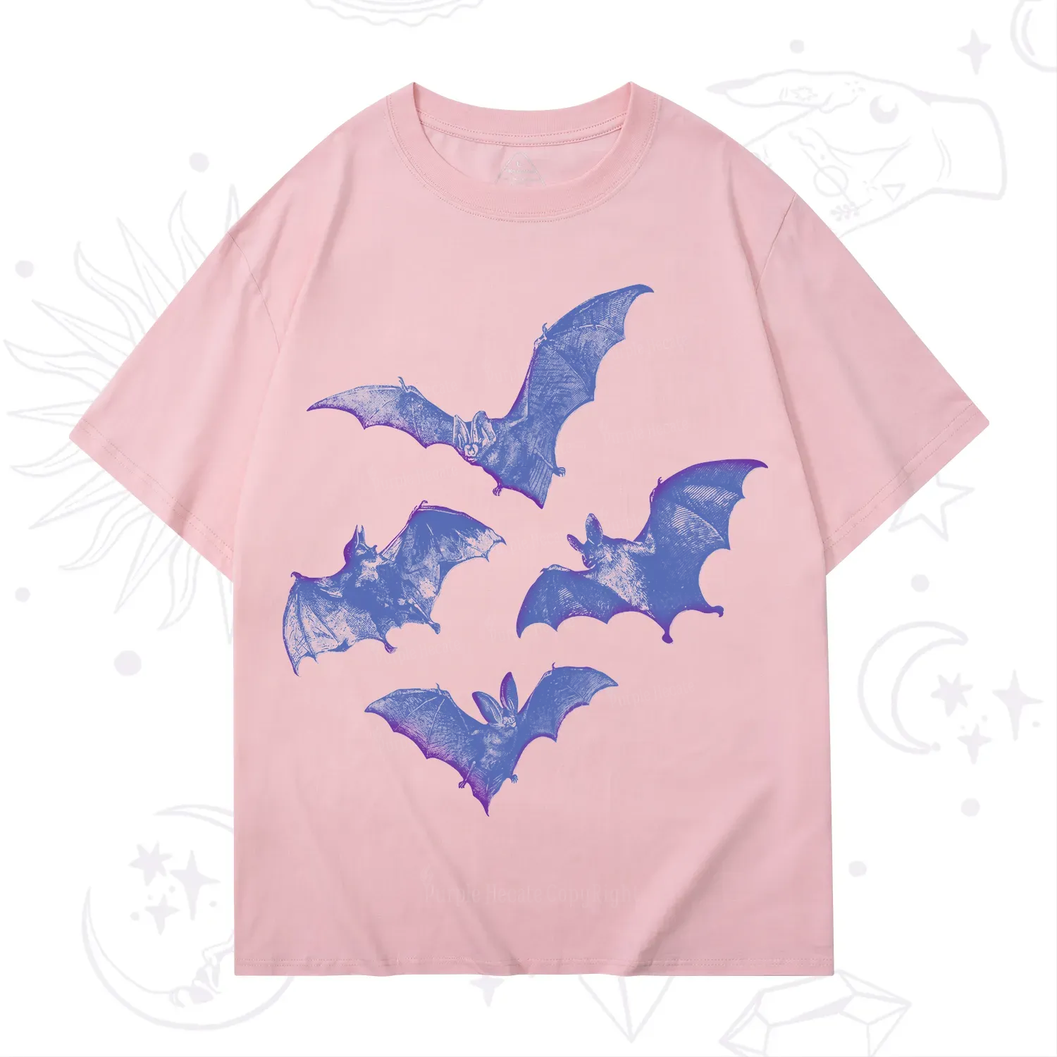 Purplehecate Vintage Bats T-Shirt