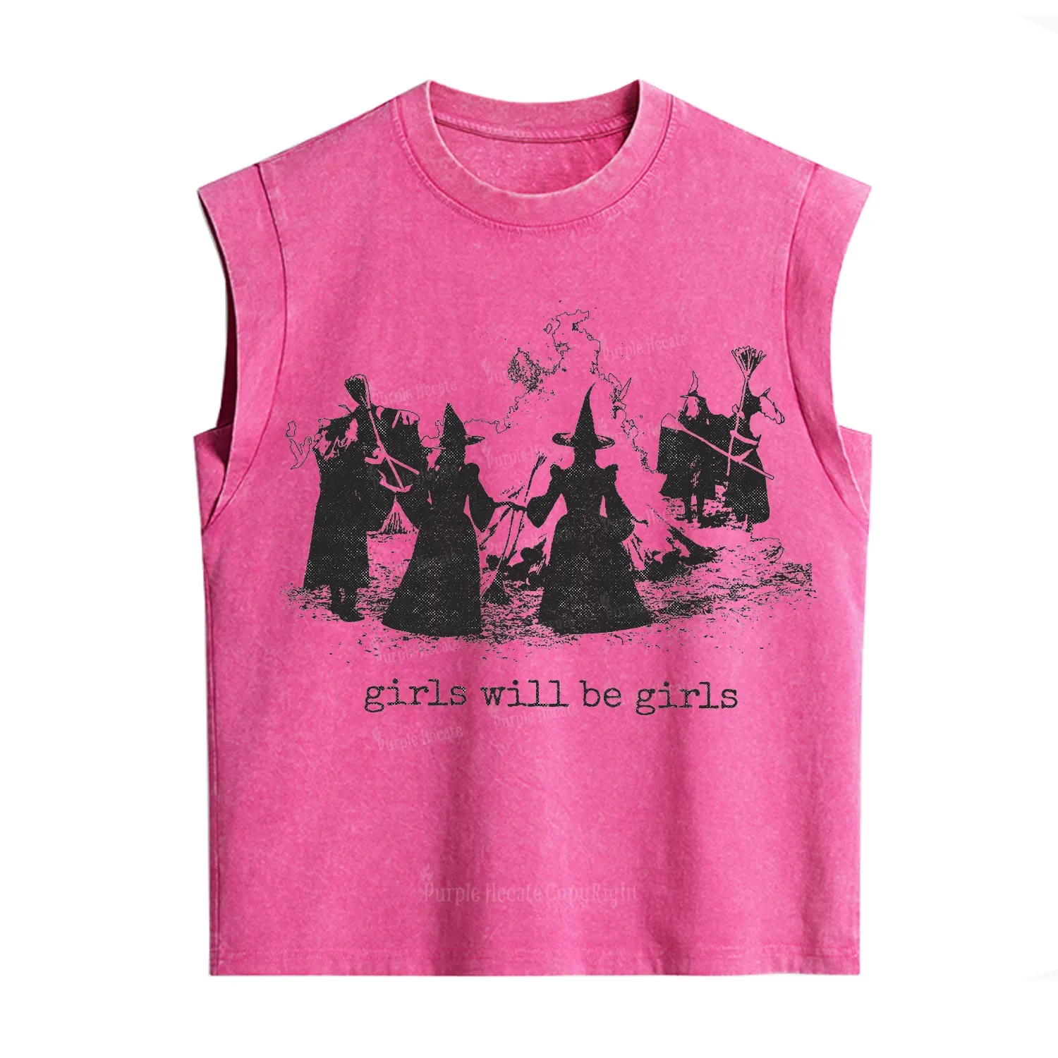 Purplehecate Girls Will Be Girls Vintage Washed Tank