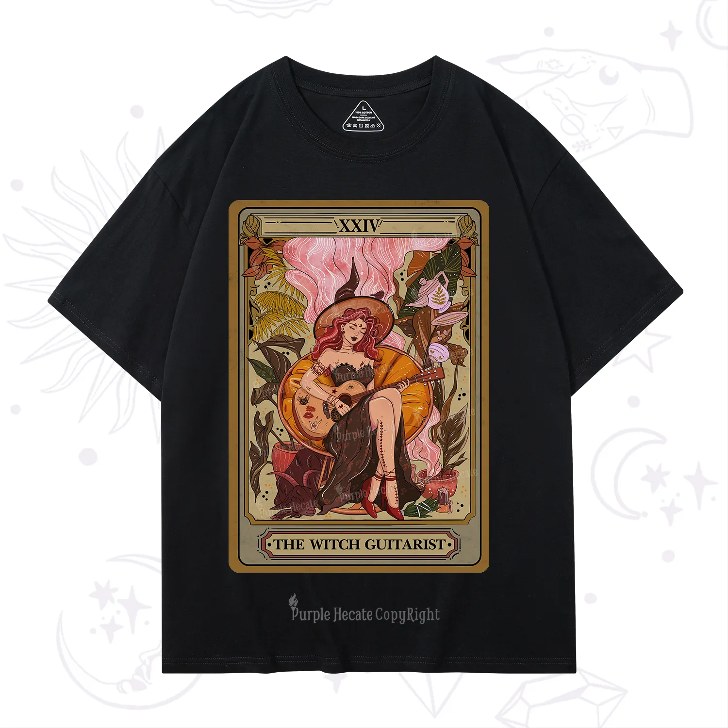 Purplehecate The Witch Guitarist Tarot T-Shirt