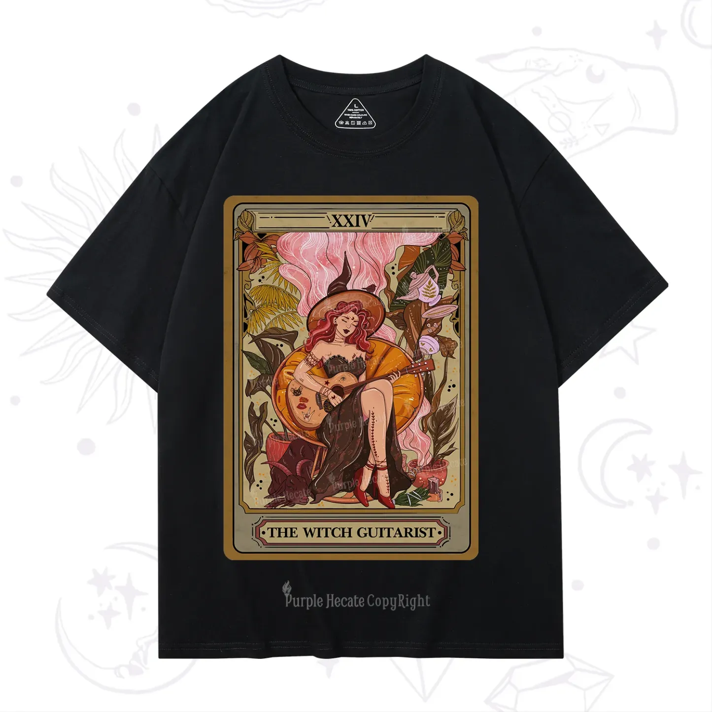 Purplehecate The Witch Guitarist Tarot T-Shirt