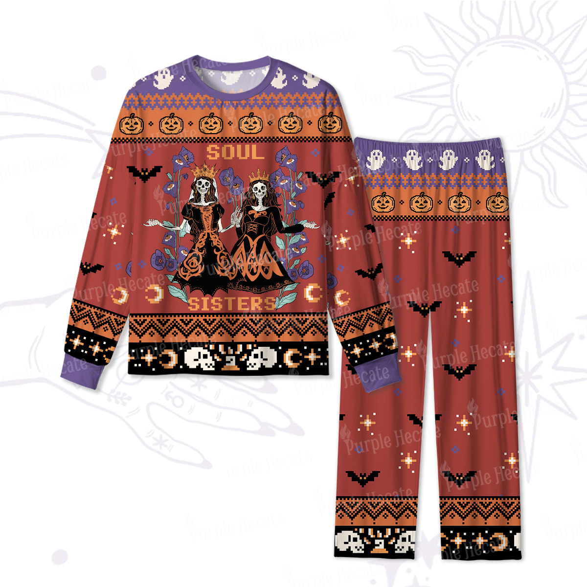 Purplehecate Soul Sister Halloween Pajamas