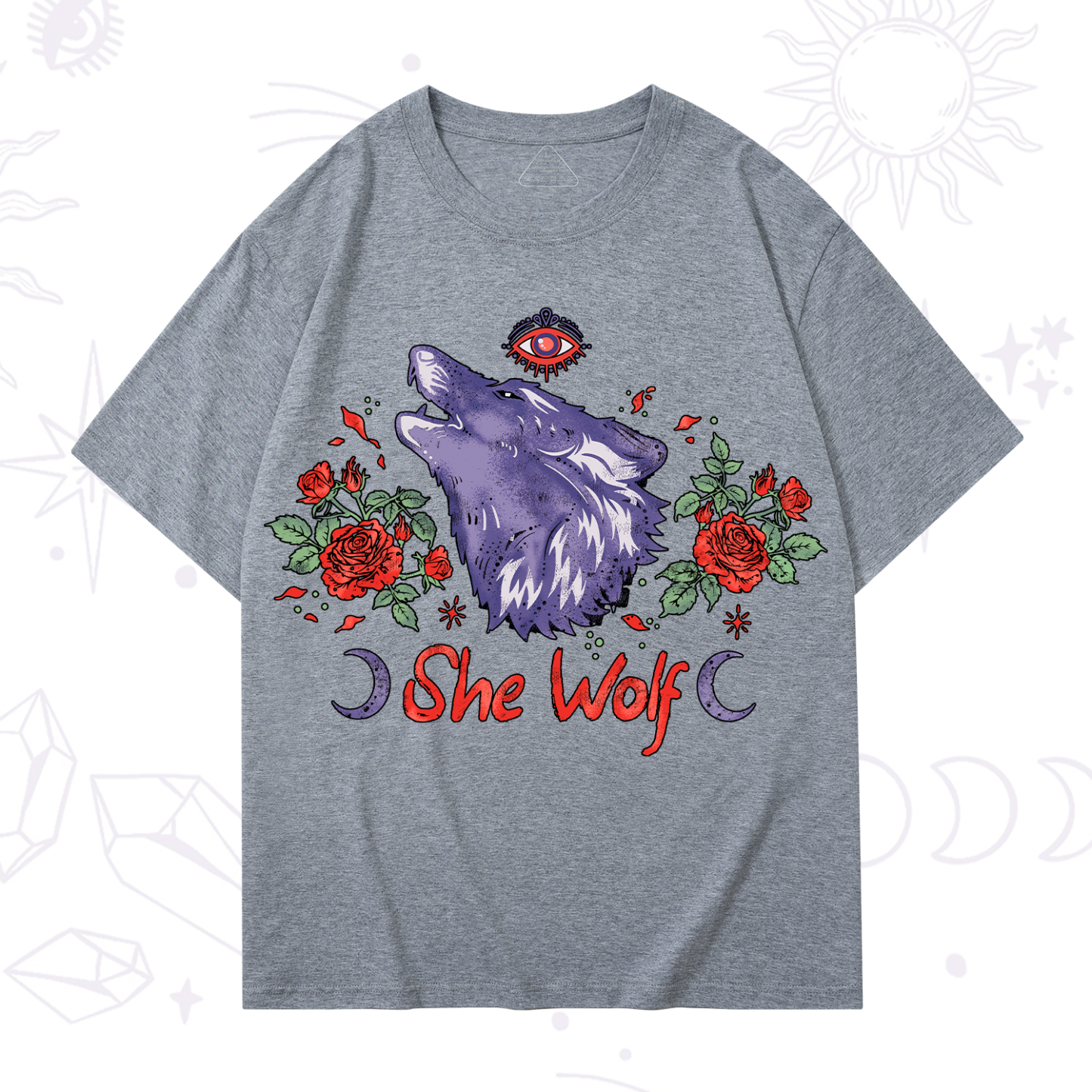 Purplehecate Moon Wolf T-Shirt