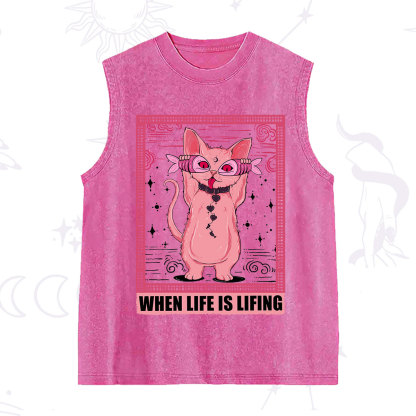 Purplehecate When Life Is Lifting Washed Tank