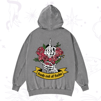 Purplehecate Fresh Out Of Fucks Washed Hoodie