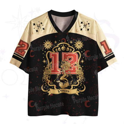 Purplehecate Pisces' Astral Mirage Zodiac Mesh Jersey