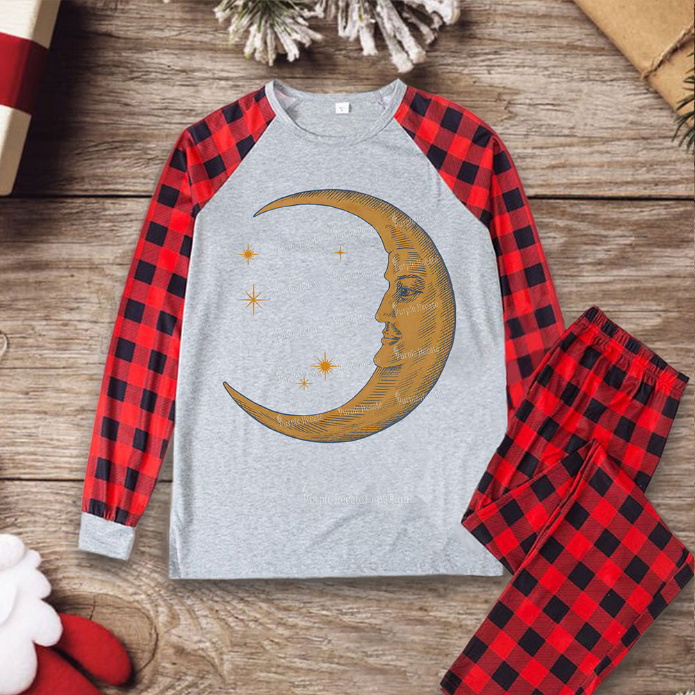 Purplehecate Celestial Moon Christmas Pajamas