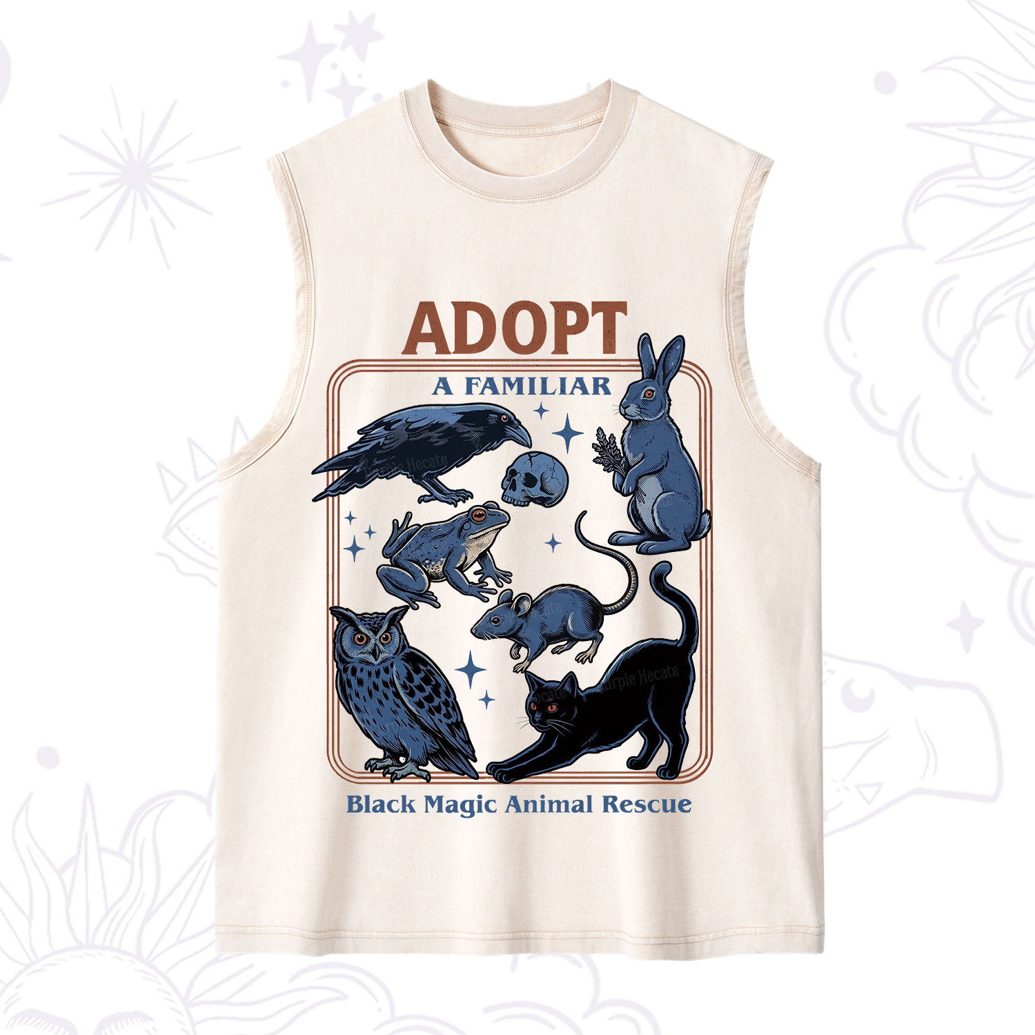 Purplehecate Adopt a Familiar Washed Tank