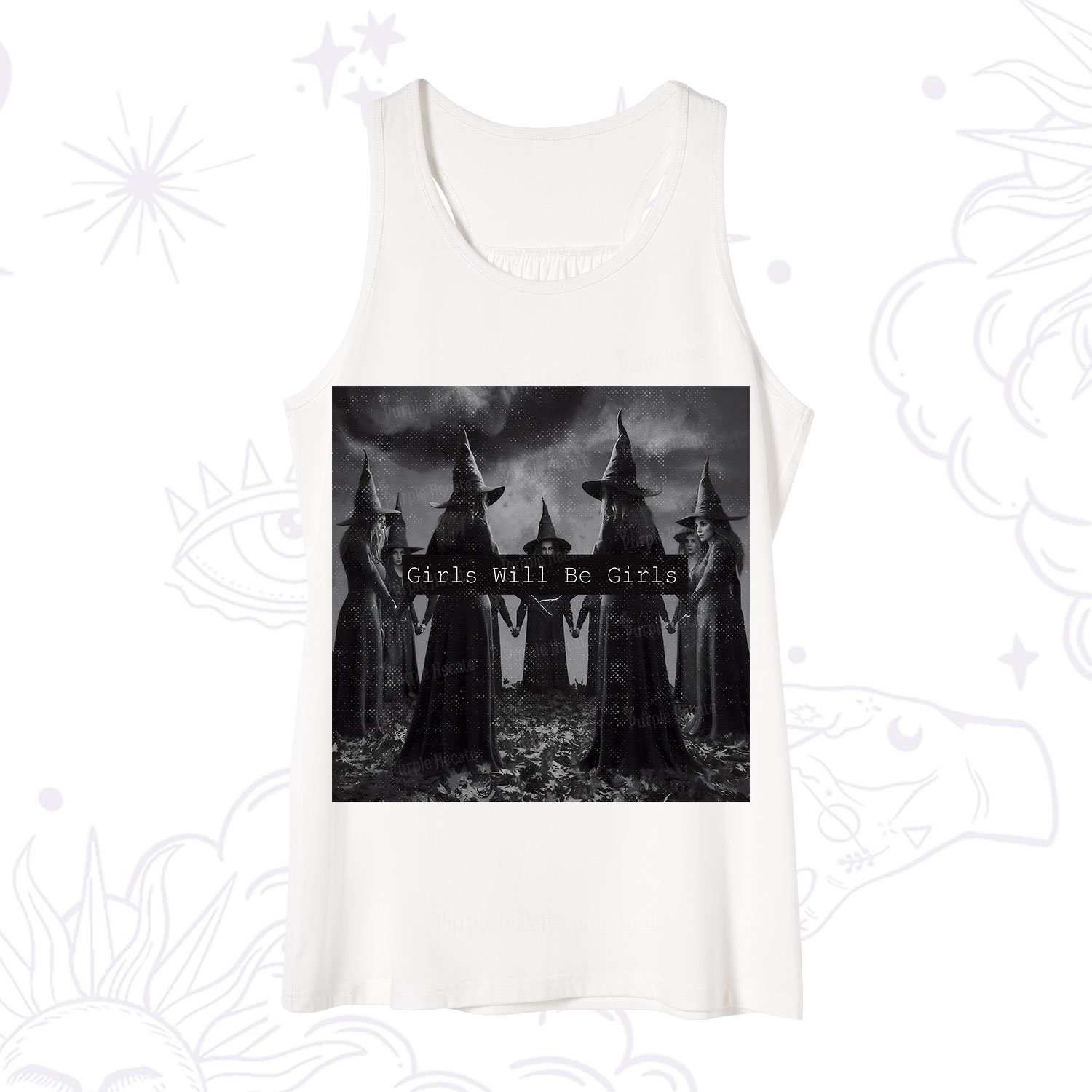 Purplehecate Vintage Girls Will Be Girls Witch Tank