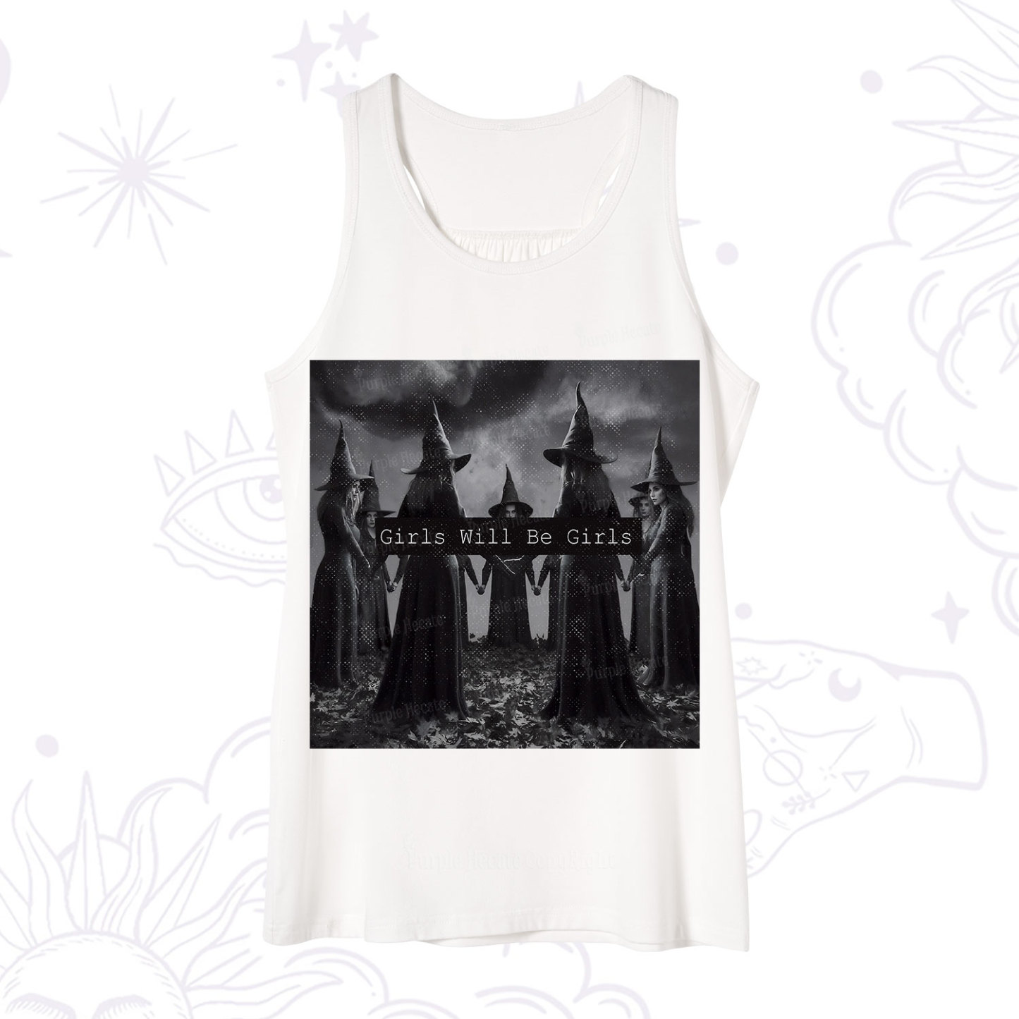 Purplehecate Vintage Girls Will Be Girls Witch Tank