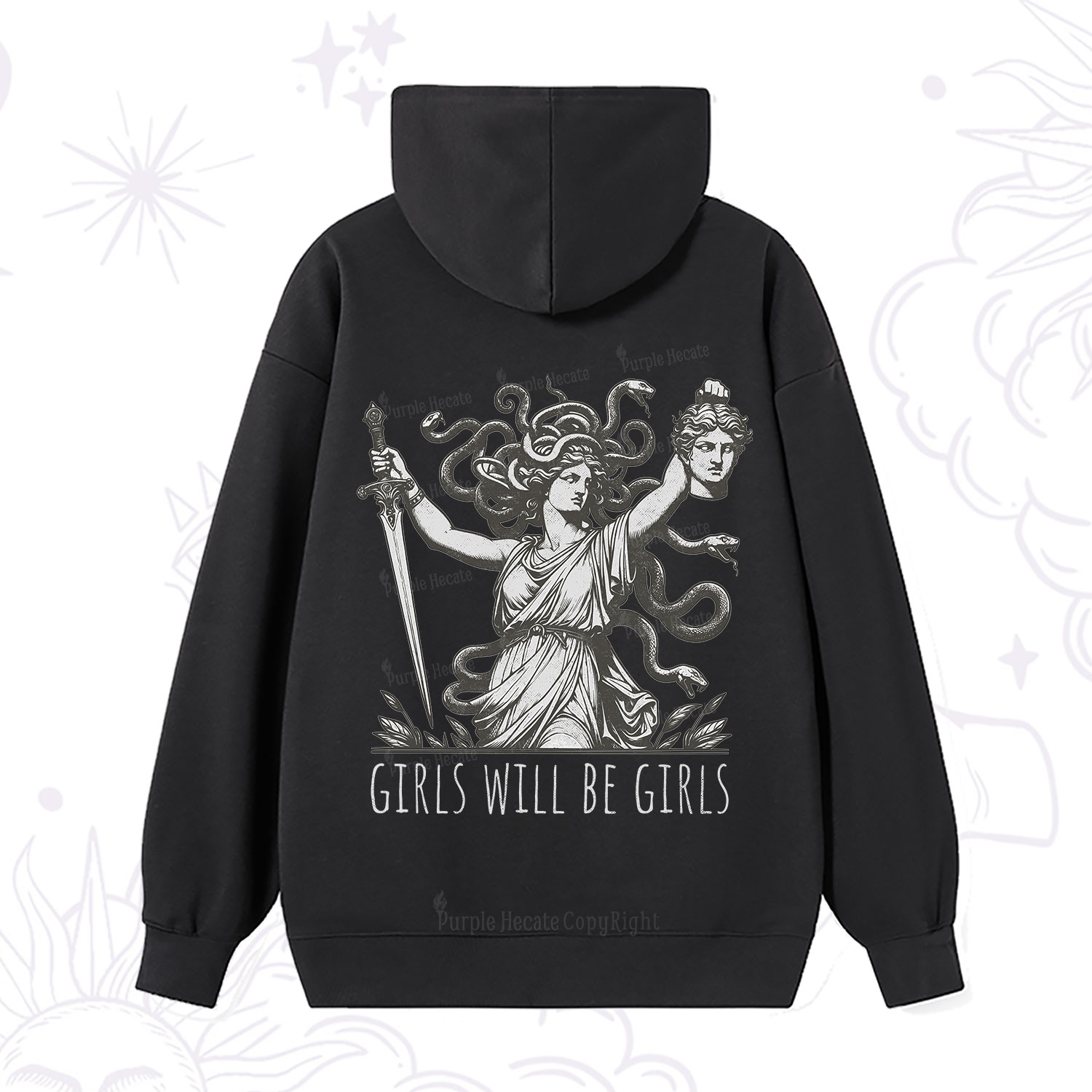 Purplehecate Girls Will Be Girls Medusa Hoodie