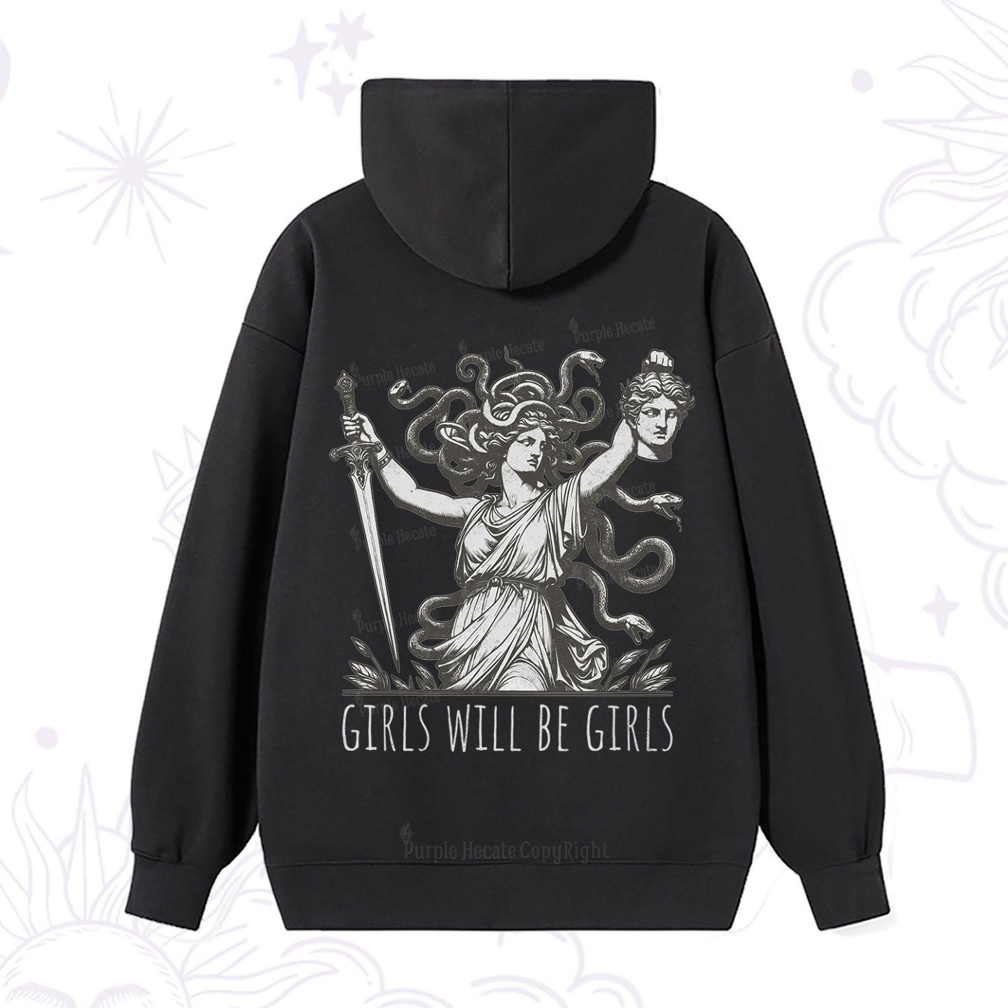 Purplehecate Girls Will Be Girls Medusa Hoodie