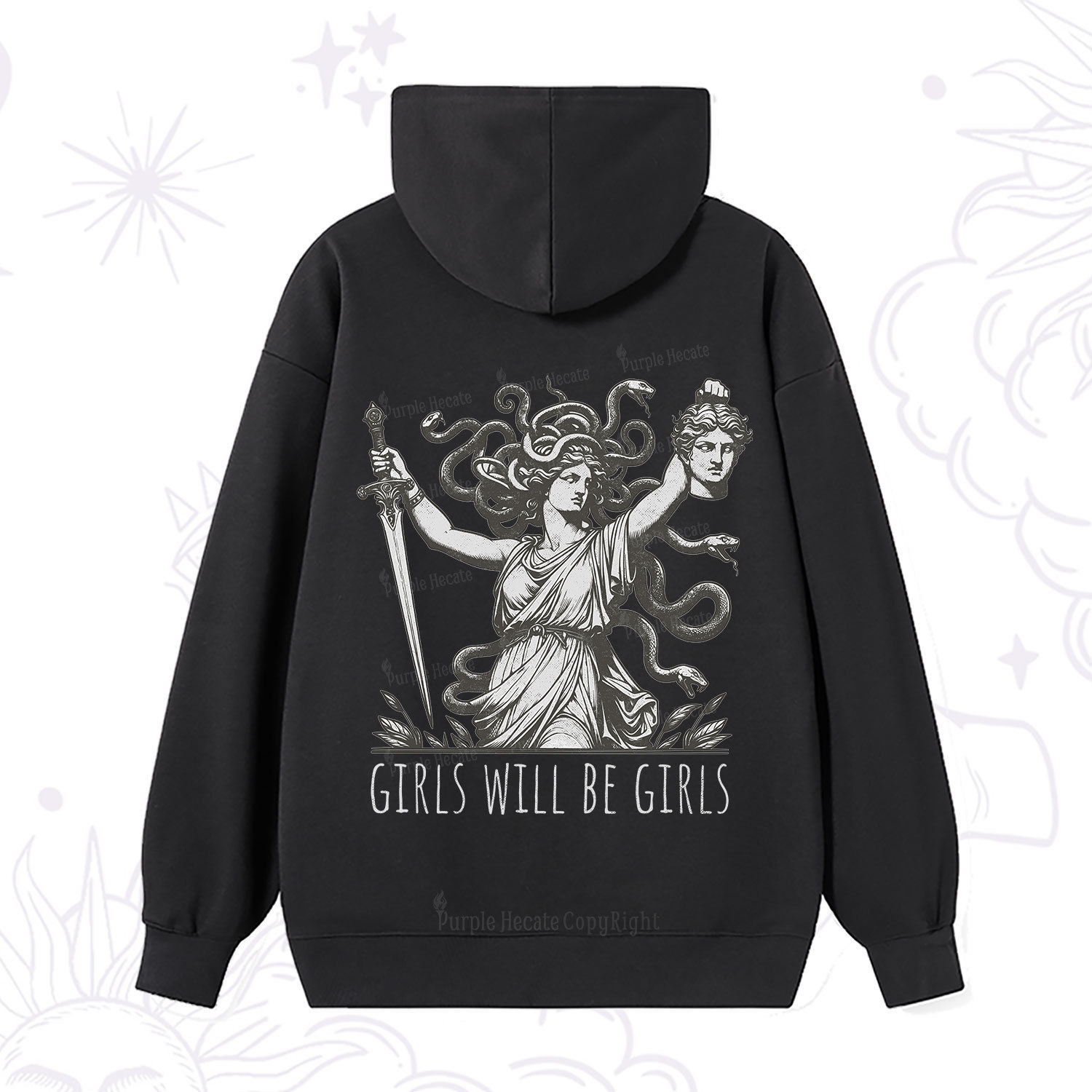 Purplehecate Girls Will Be Girls Medusa Hoodie