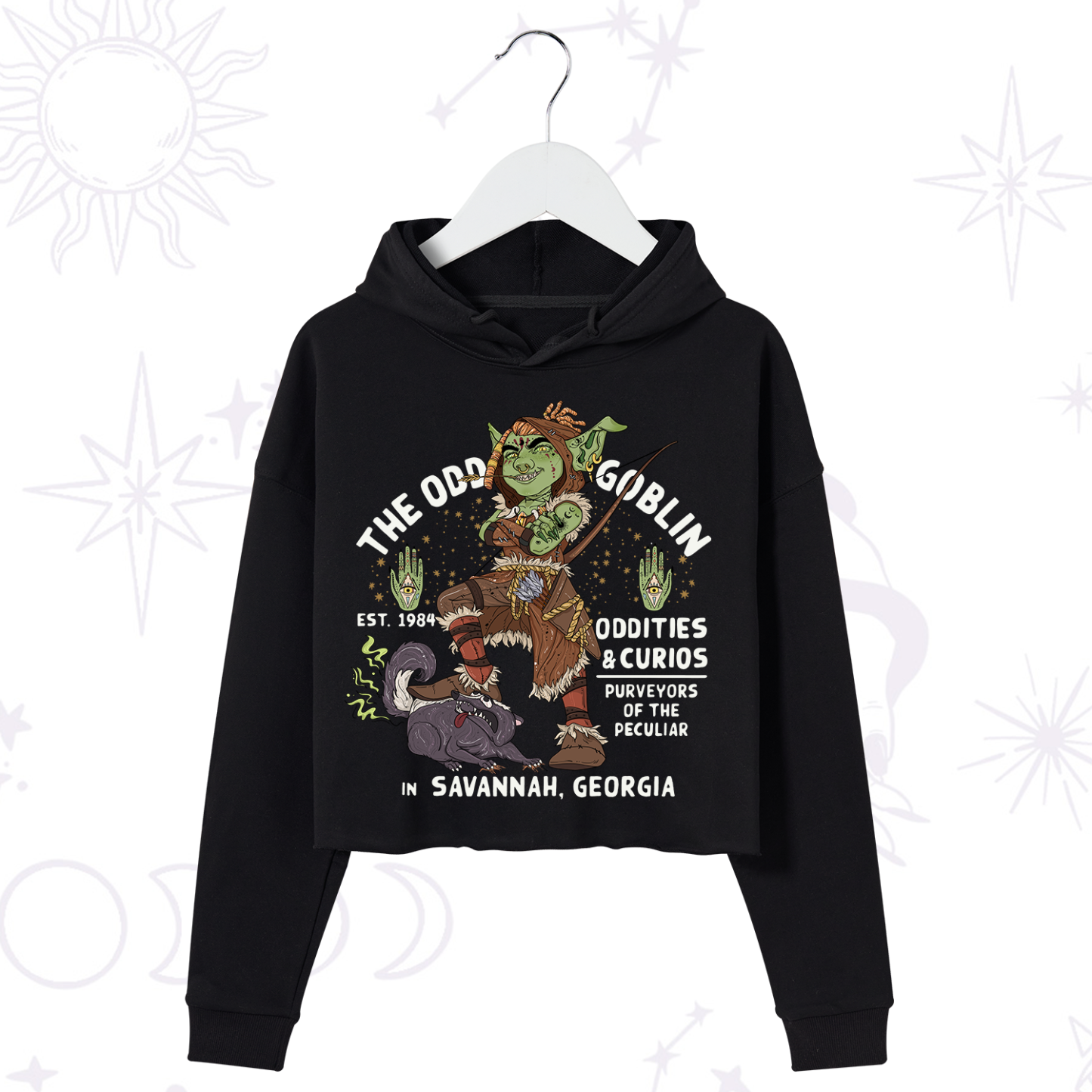 Purplehecate The Odd Goblin Crop Hoodie