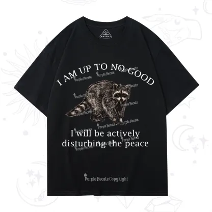 Purplehecate Trash Raccoon Backyard Wildlife T-Shirt