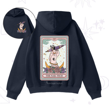 Purplehecate The Nail Tech Tarot Card Fleece Hoodie Suit