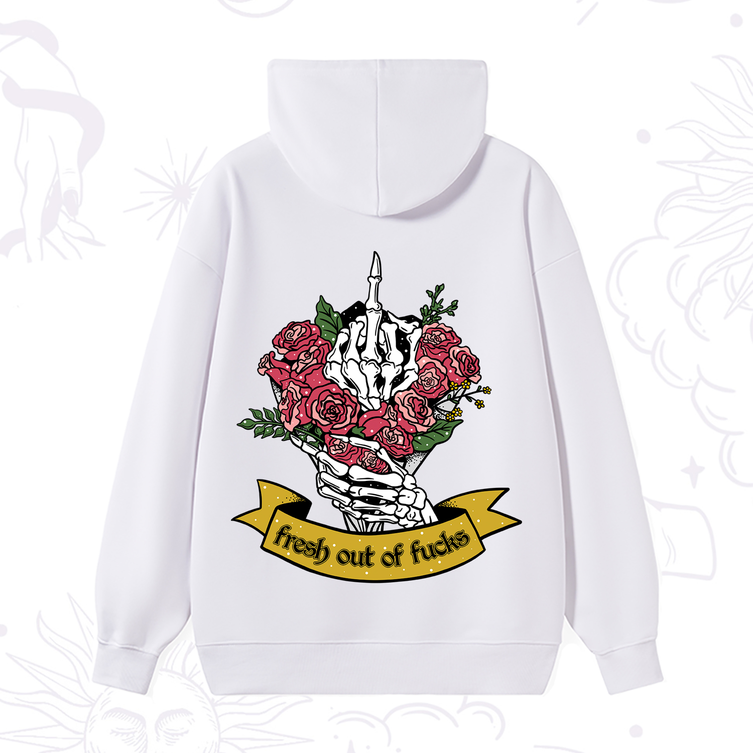 Purplehecate Fresh Out Of Fucks Hoodie