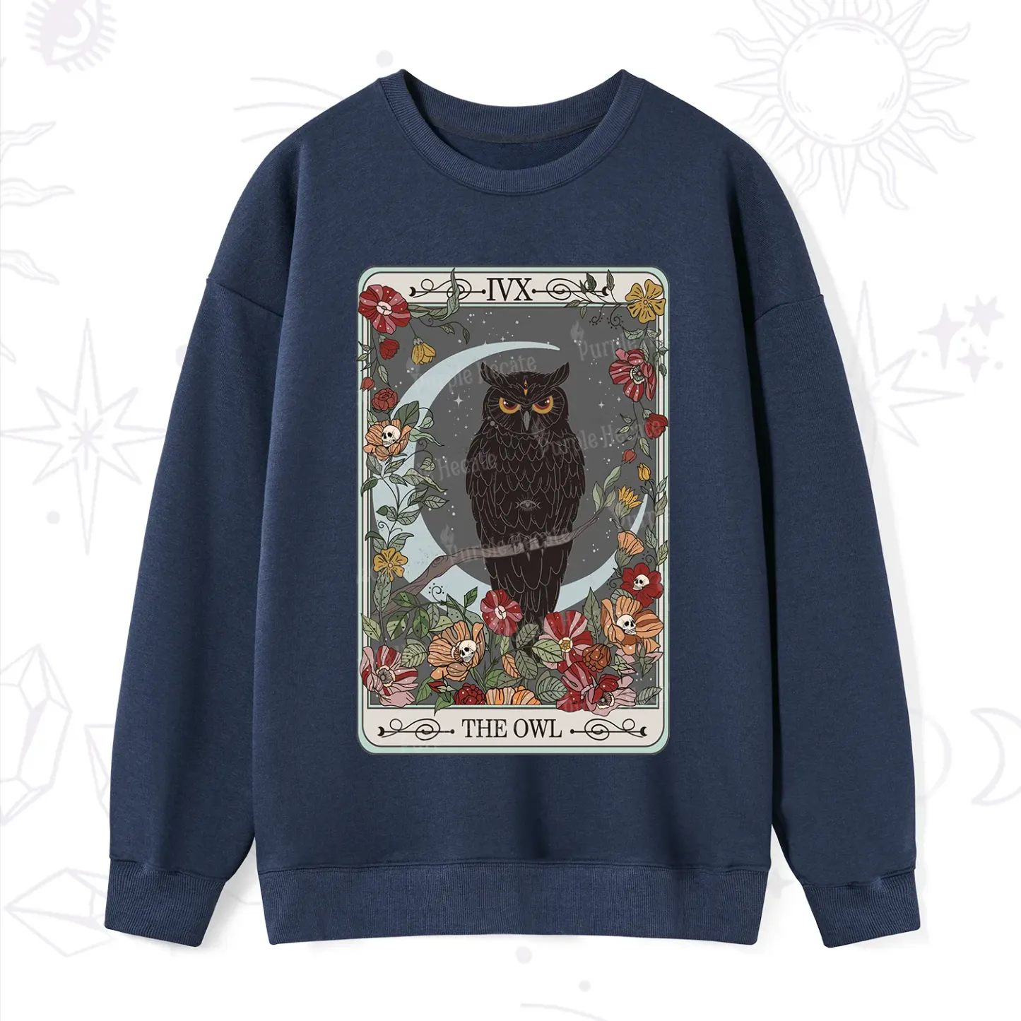 Purplehecate The Owl Tarot Sweatshirt