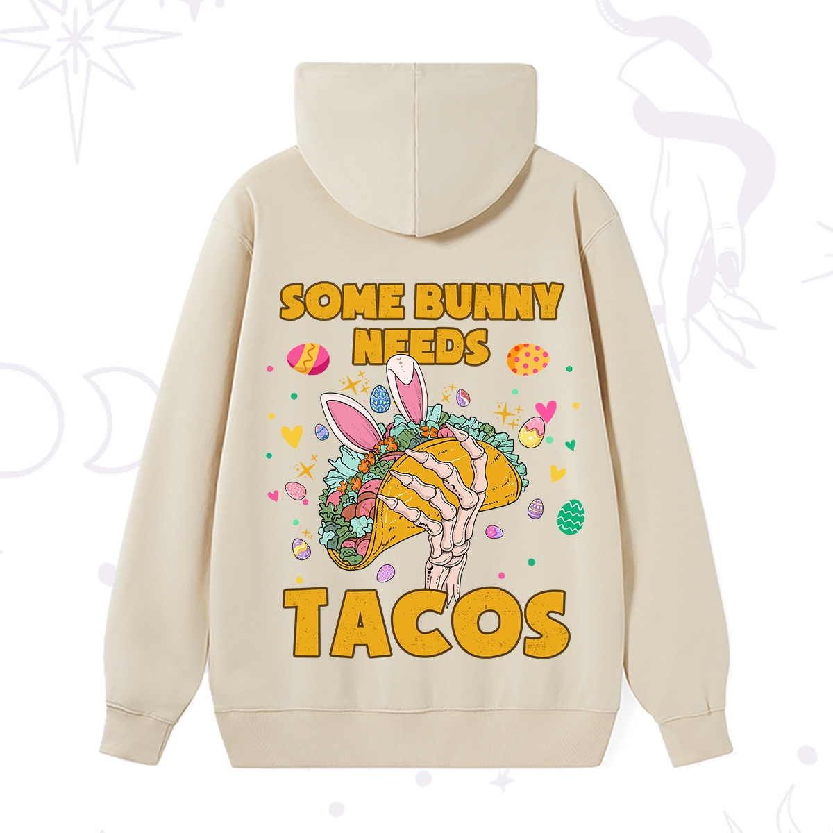 Purplehecate Some Bunny Needs Tacos Easter Hoodie