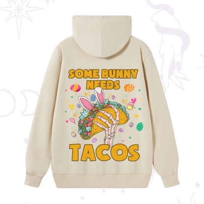 Purplehecate Some Bunny Needs Tacos Easter Hoodie
