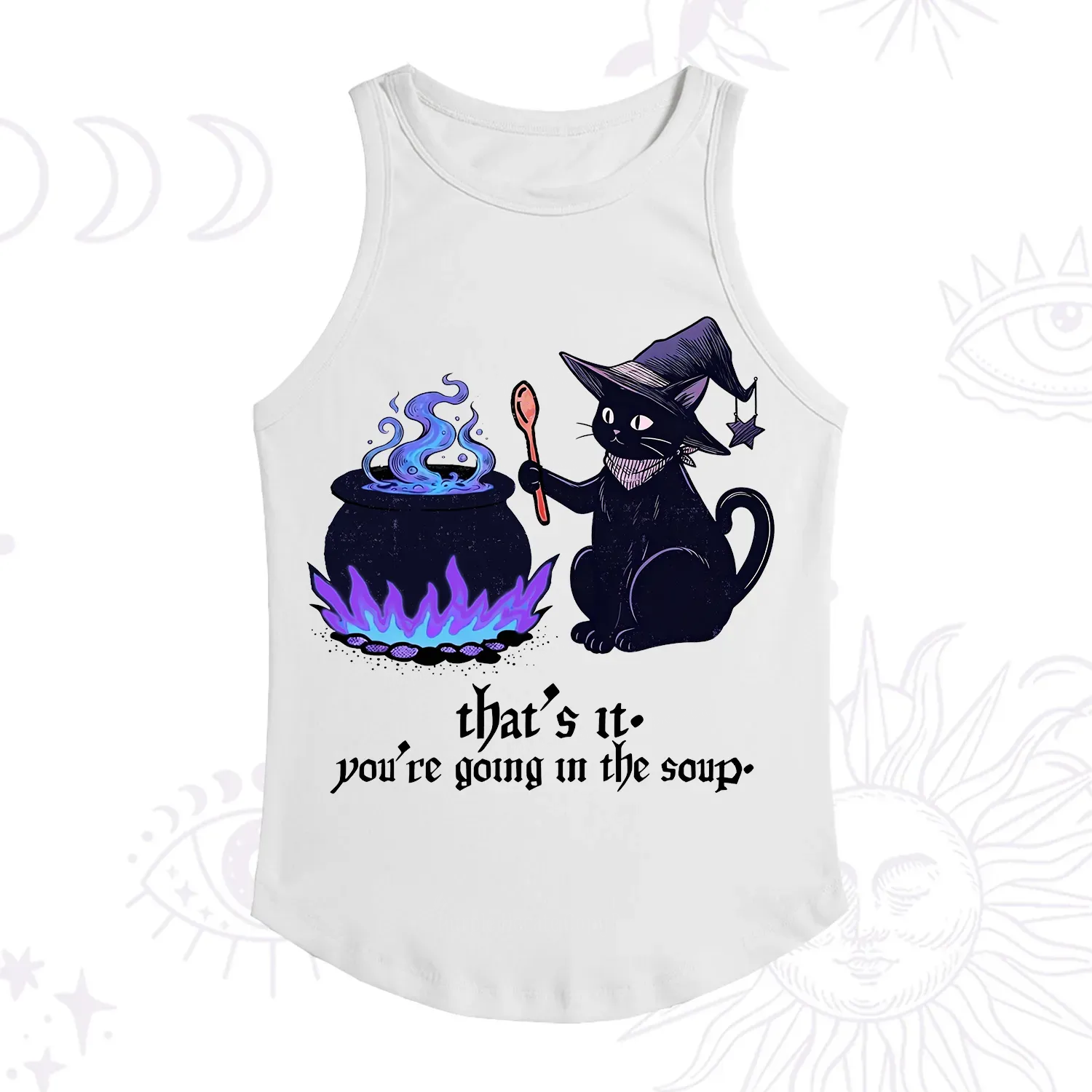 Purplehecate That's It You're Going In The Soup Racerback Tank Top