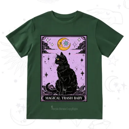 Purplehecate Magical Trash Baby Tarot Cat T-Shirt