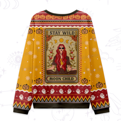 Purplehecate The Stay Wild Moon Child Ugly Halloween Sweatshirts