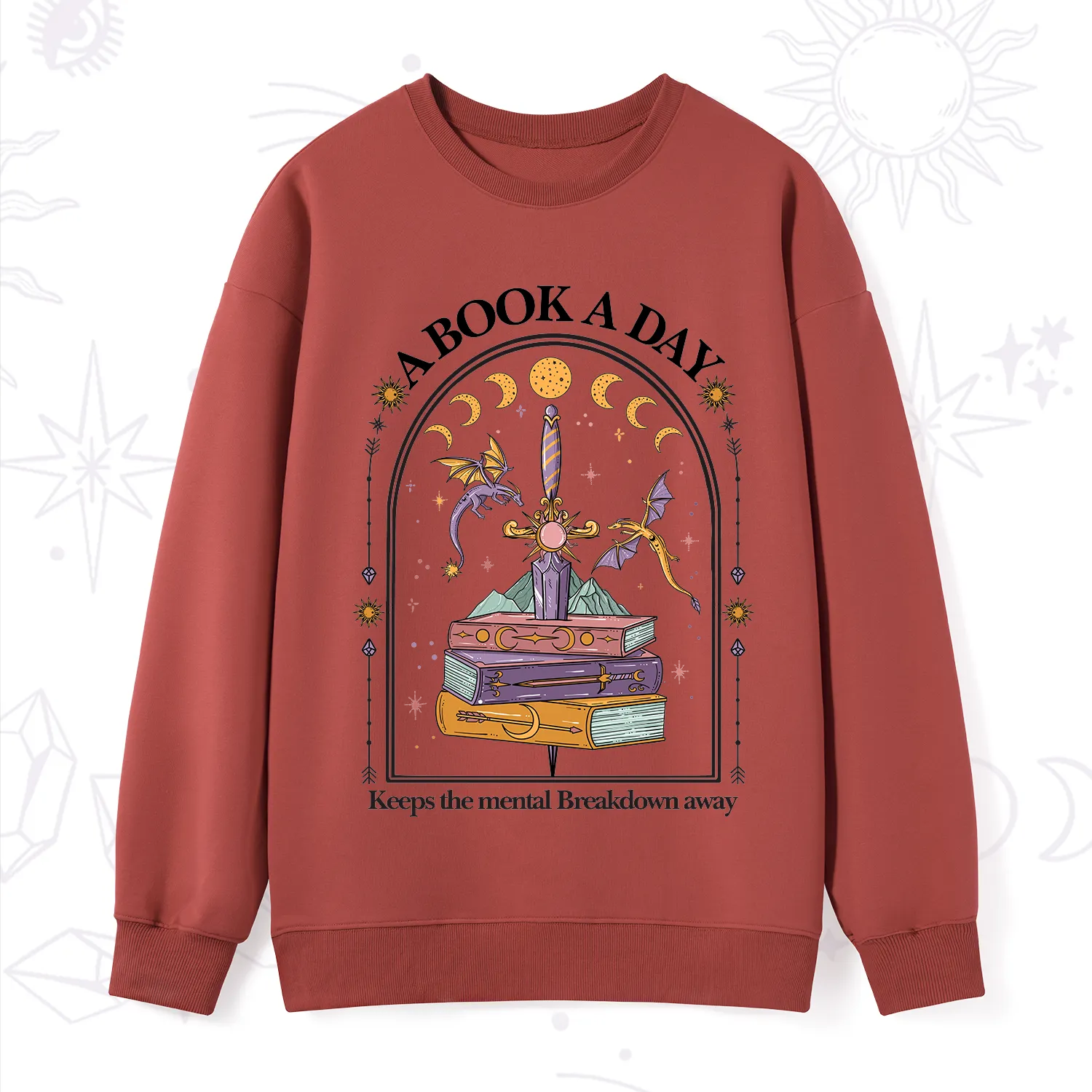 Purplehecate A Book A Day Keeps The Mental Breakdown Away Sweatshirt