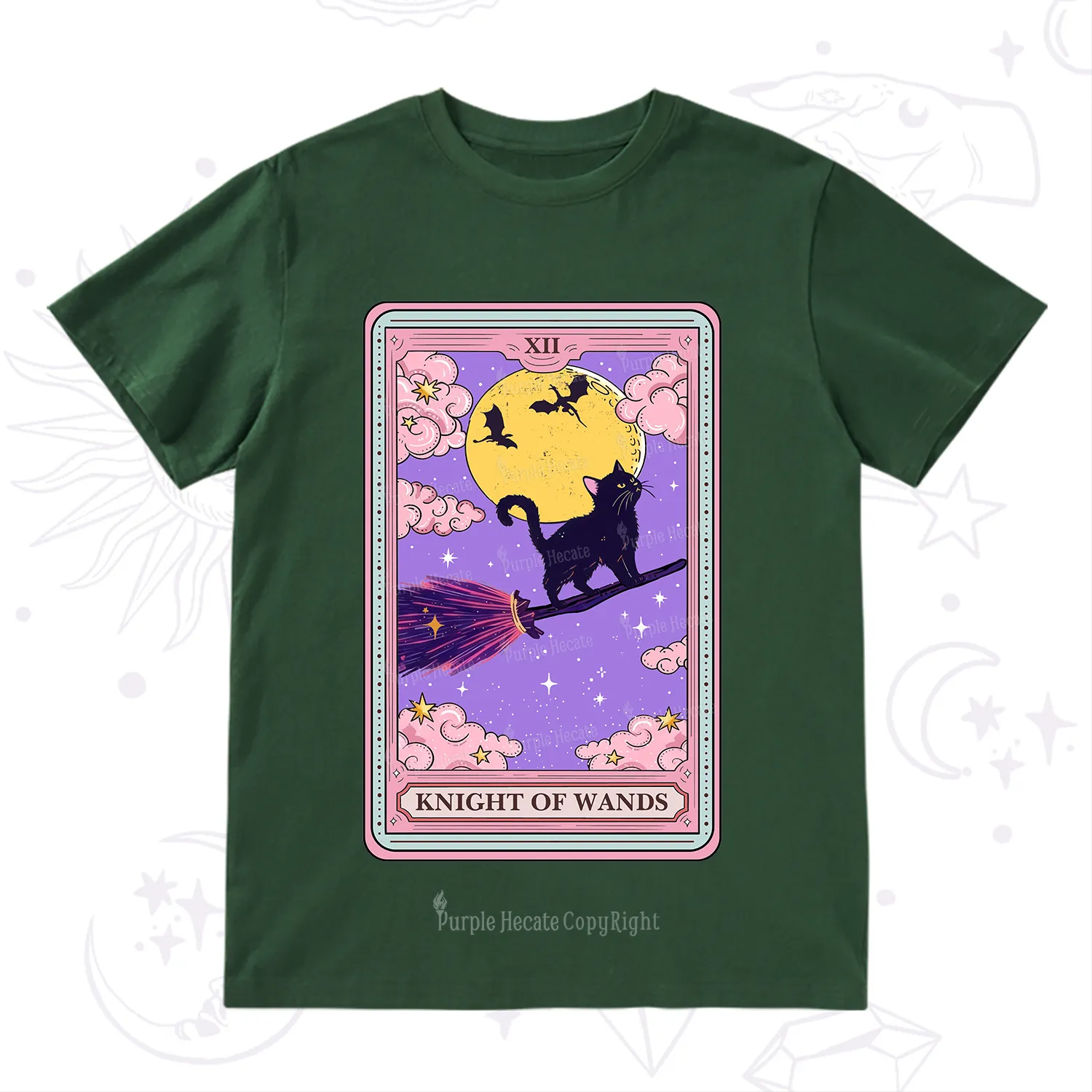 Purplehecate The Knight of Wands Tarot T-Shirt