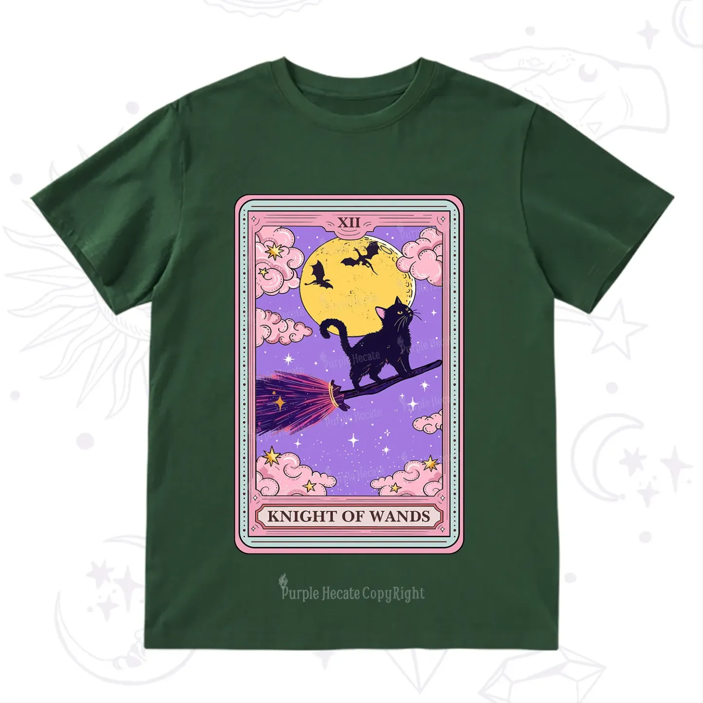 Purplehecate The Knight of Wands Tarot T-Shirt