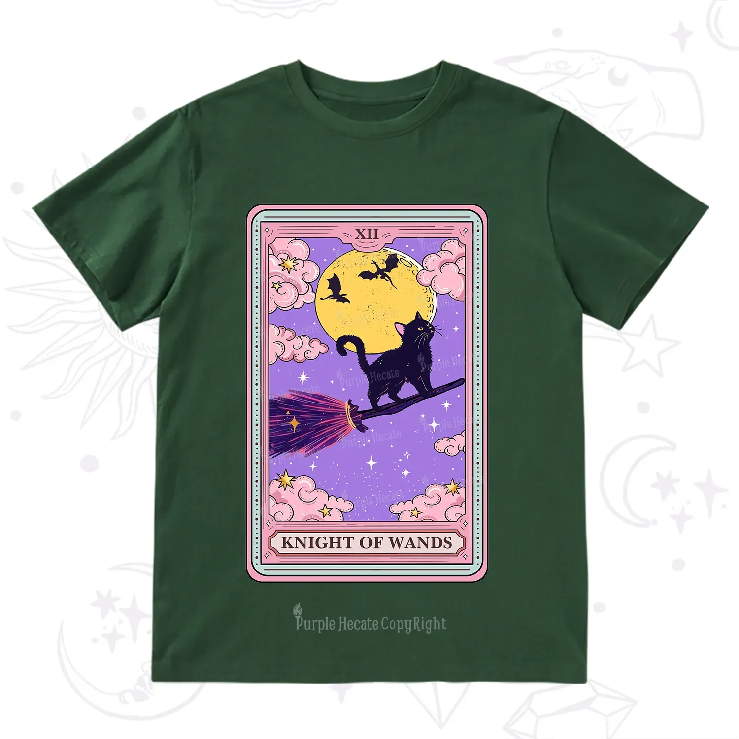 Purplehecate The Knight of Wands Tarot T-Shirt