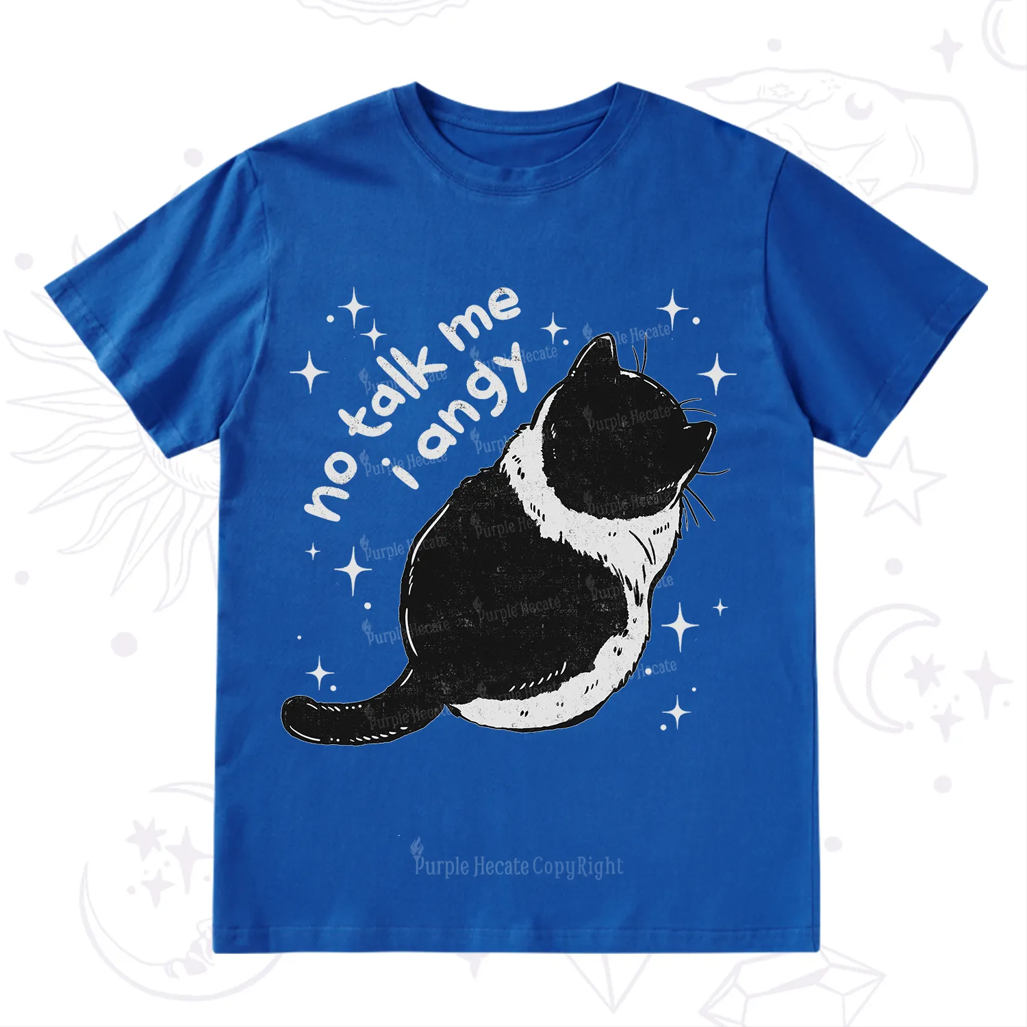 Purplehecate No Talk Me Im Angy Cat T-Shirt