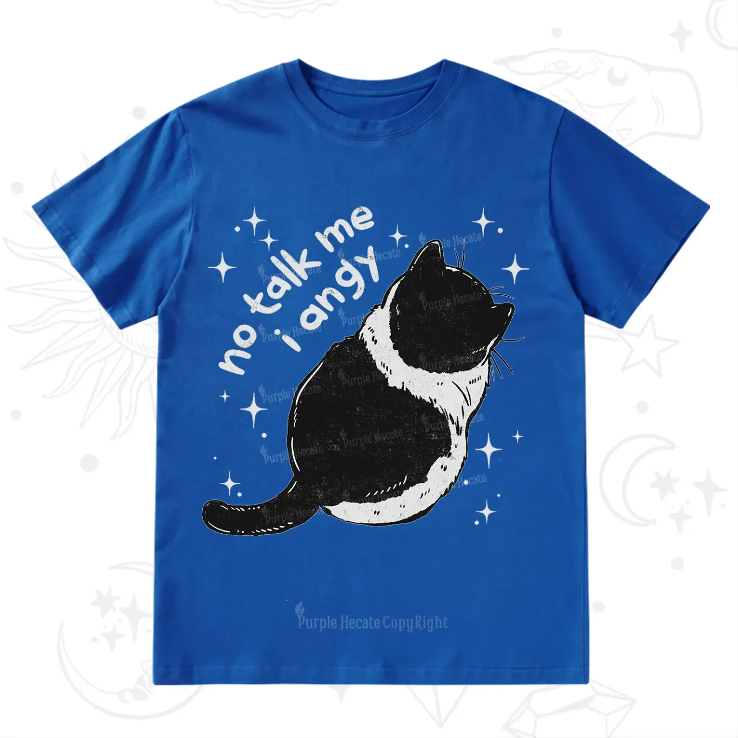 Purplehecate No Talk Me Im Angy Cat T-Shirt