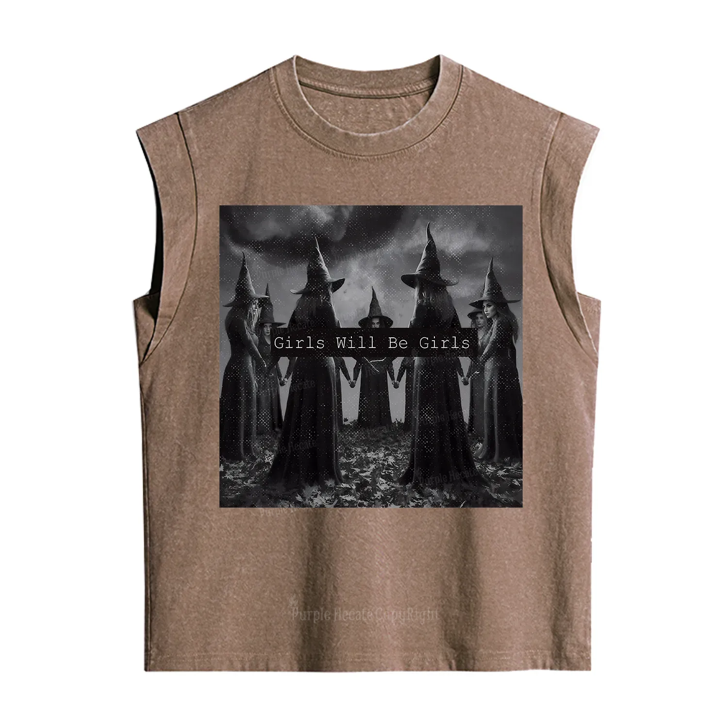 Purplehecate Vintage Girls Will Be Girls Witch Vintage Washed Tank