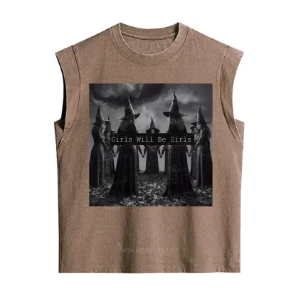 Purplehecate Vintage Girls Will Be Girls Witch Vintage Washed Tank