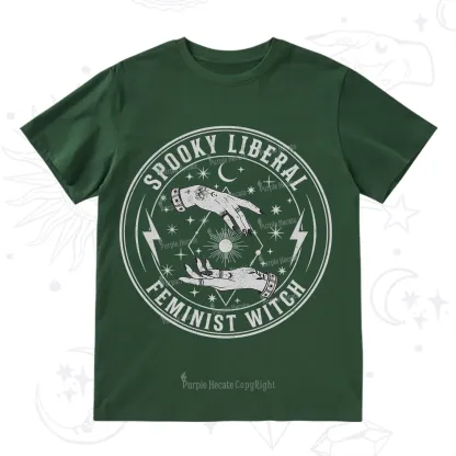 Purplehecate Spooky Liberal Feminist Witch T-Shirt