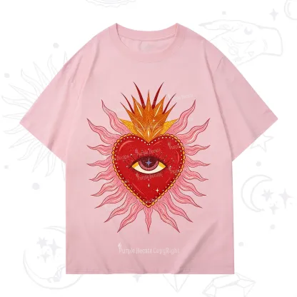 Purplehecate Sacred Flame Heart T-Shirt