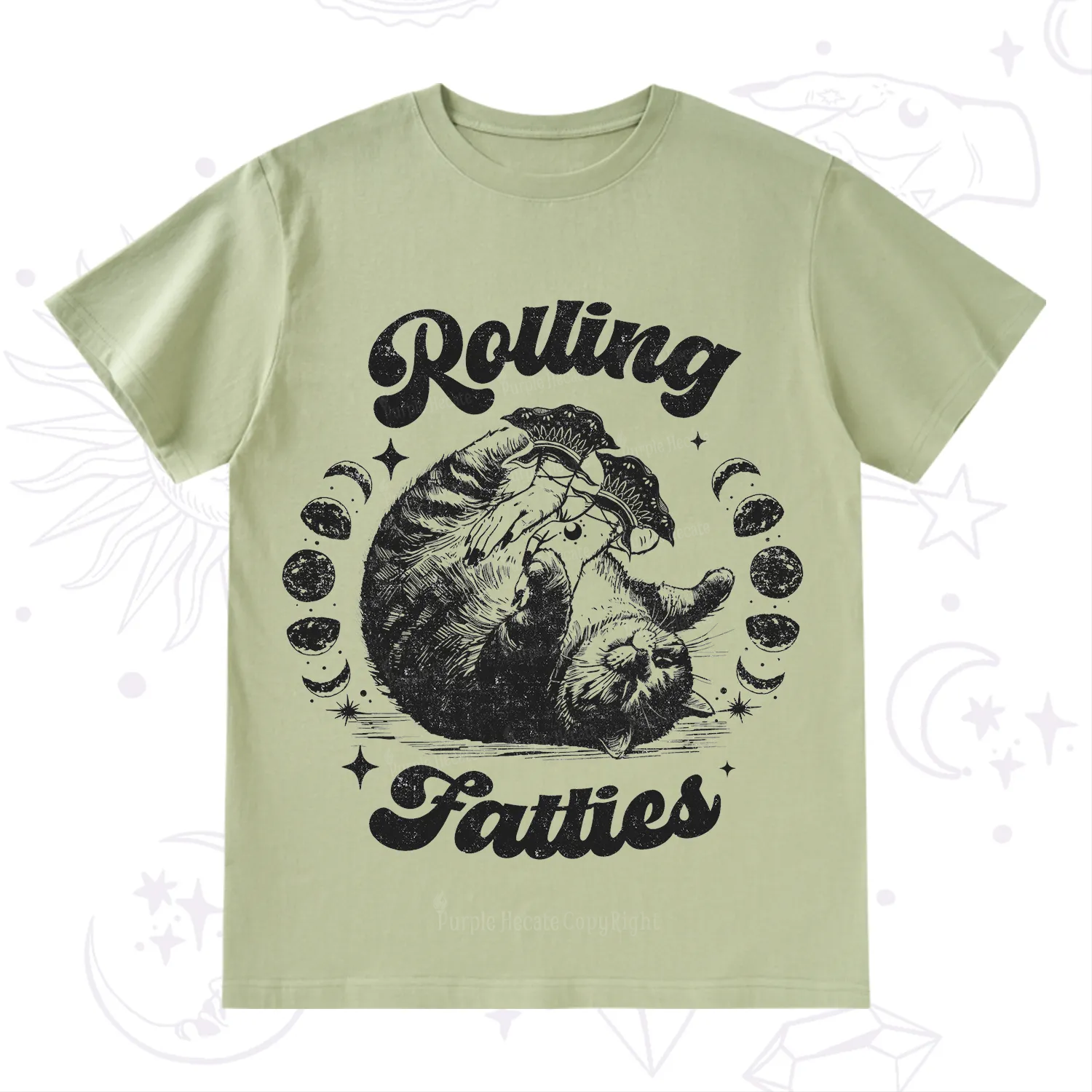 Purplehecate Funny Rolling Fatties T-Shirt