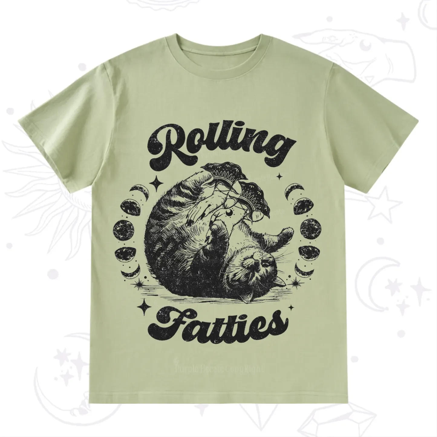 Purplehecate Funny Rolling Fatties T-Shirt
