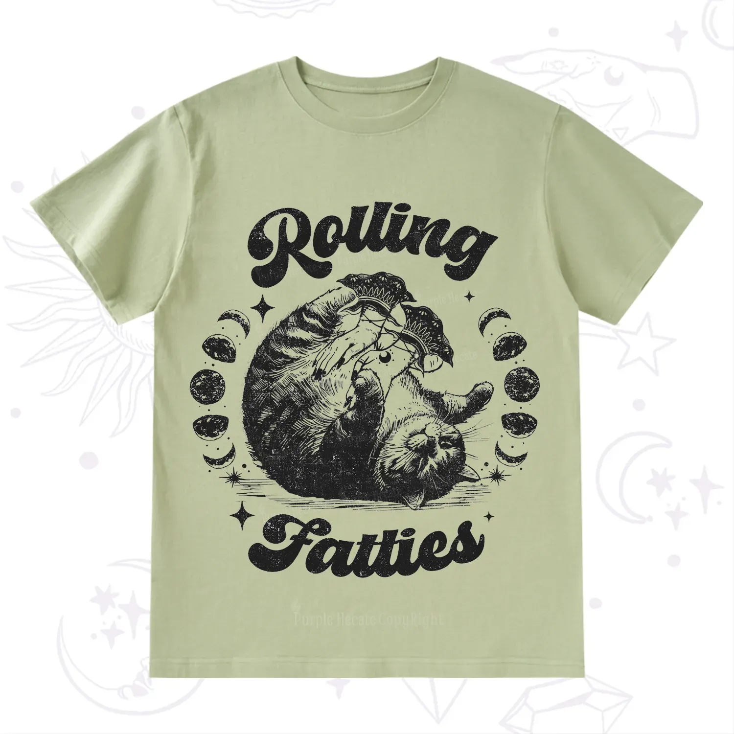 Purplehecate Funny Rolling Fatties T-Shirt