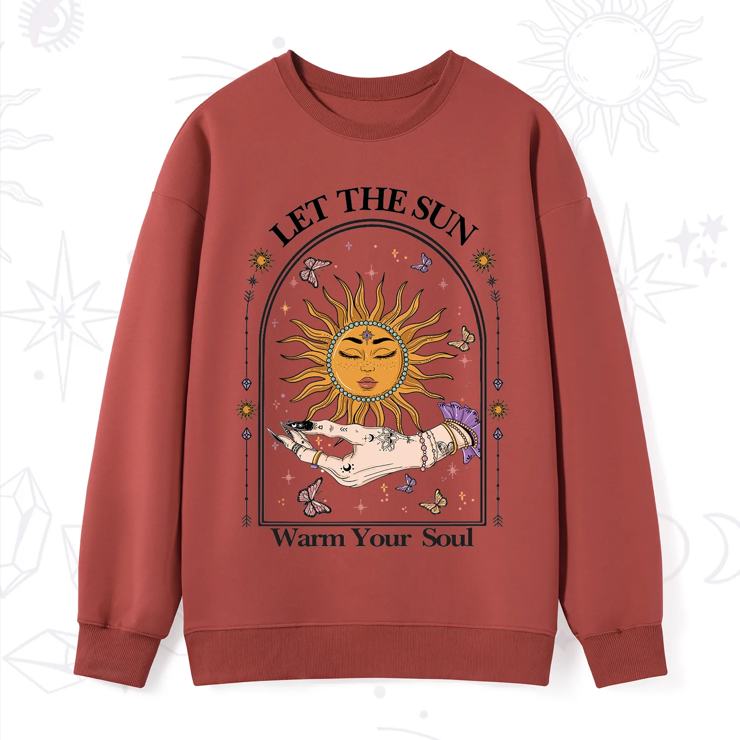 Purplehecate Let The Sun Warm Your Soul Sweatshirt