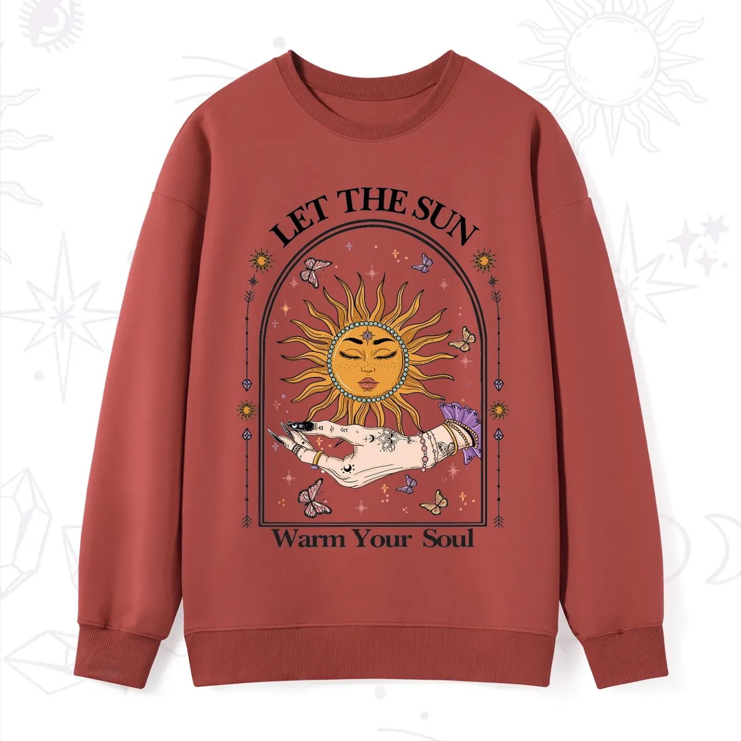 Purplehecate Let The Sun Warm Your Soul Sweatshirt