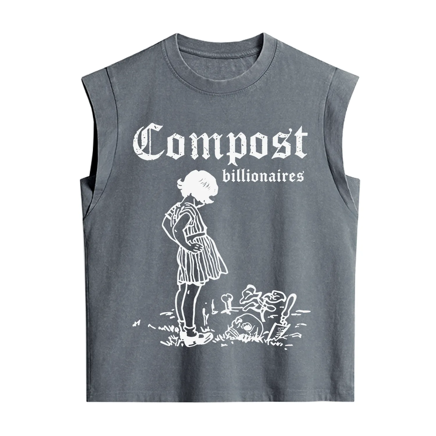 Purplehecate Compost the Greed Vintage Washed Tank