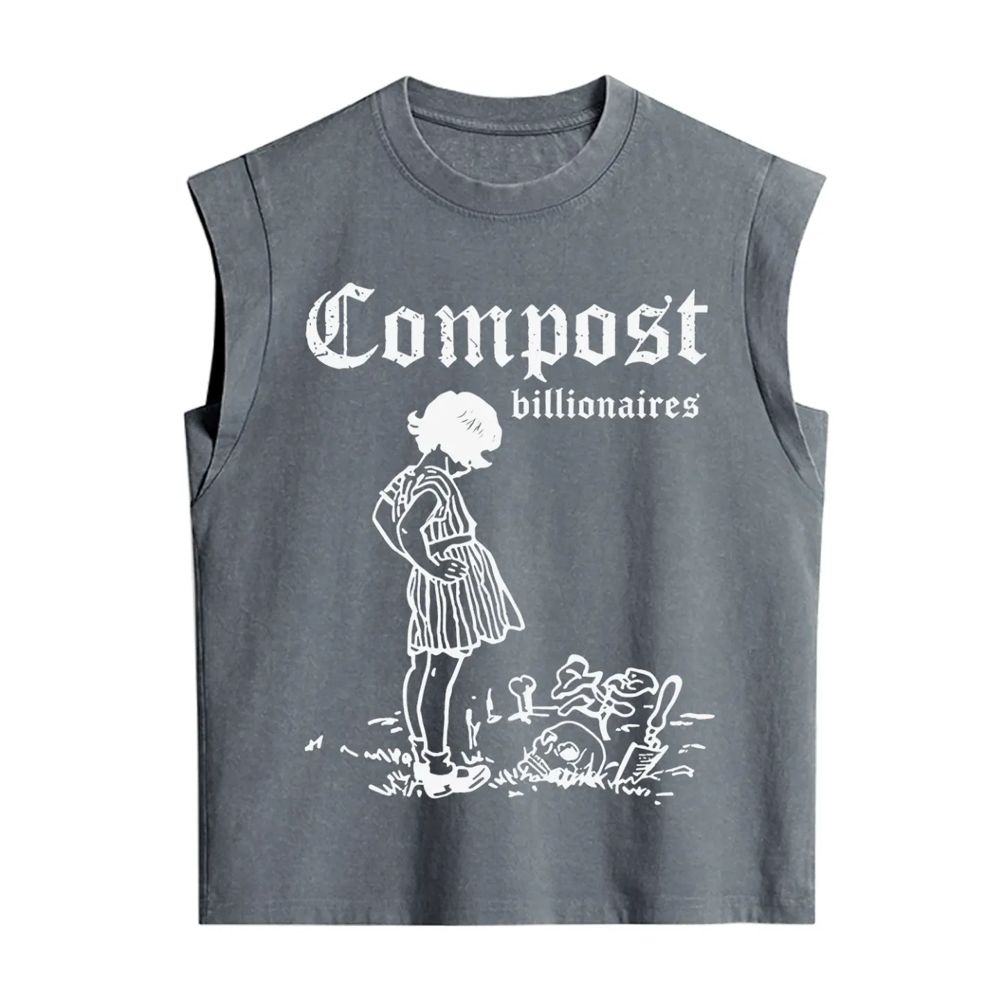 Purplehecate Compost the Greed Vintage Washed Tank