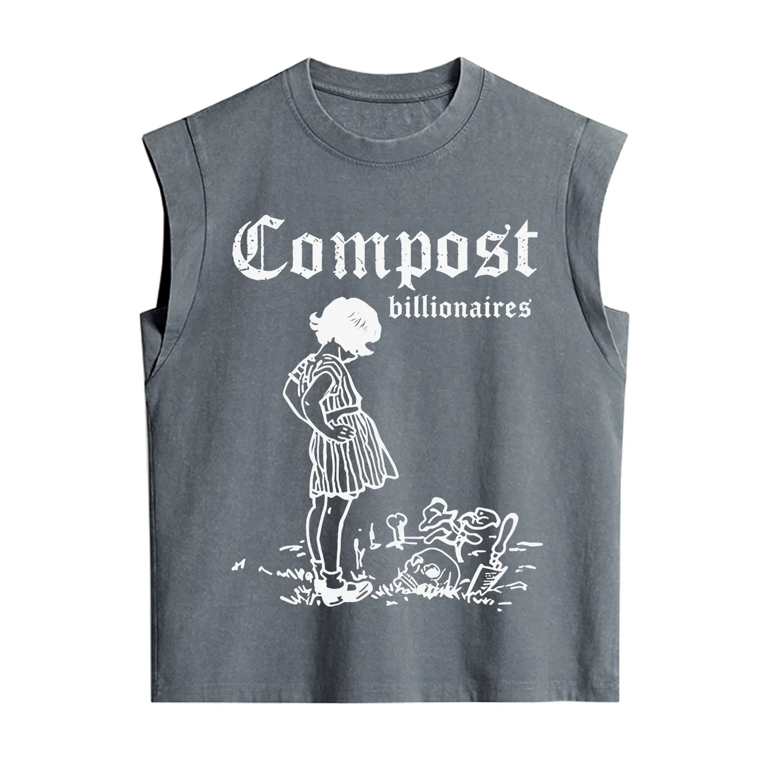 Purplehecate Compost the Greed Vintage Washed Tank
