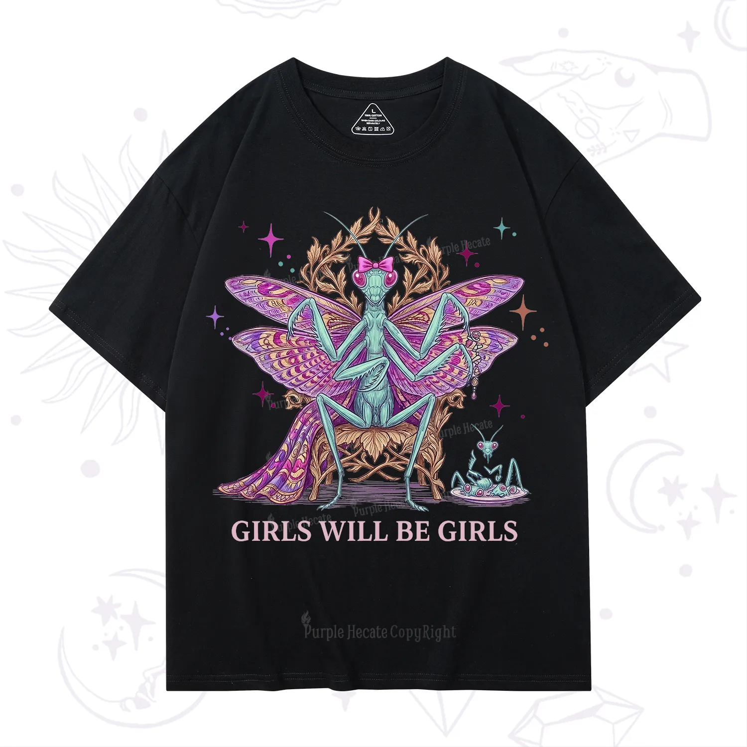 Purplehecate Girls Will Be Girls Mantis Queen T-Shirt