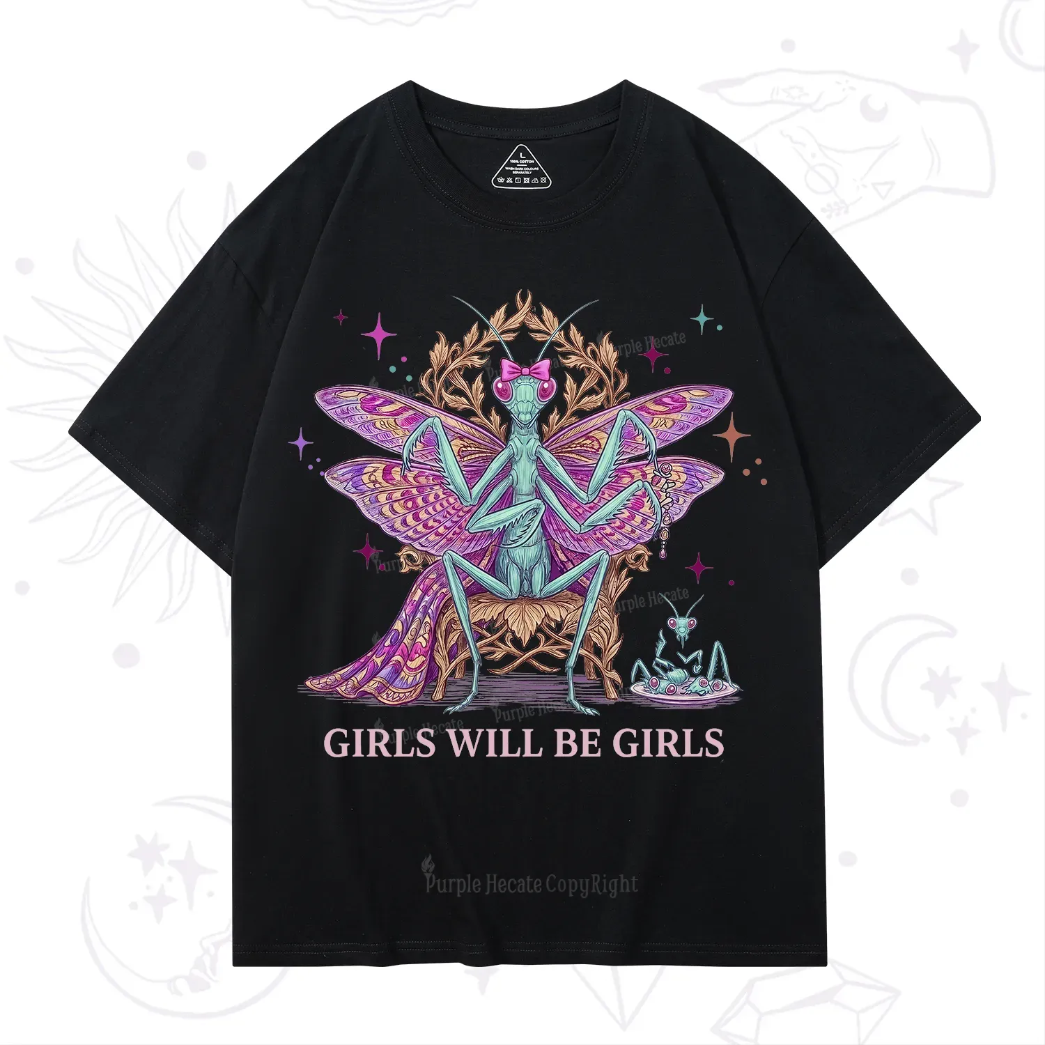 Purplehecate Girls Will Be Girls Mantis Queen T-Shirt